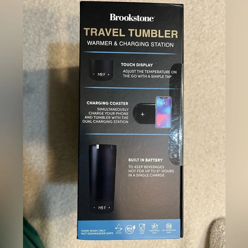 Brookstone black tumbler